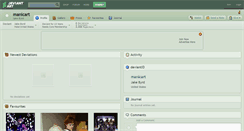 Desktop Screenshot of manicart.deviantart.com