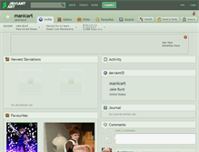 Tablet Screenshot of manicart.deviantart.com