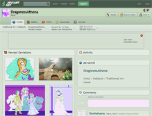 Tablet Screenshot of dragonessathena.deviantart.com