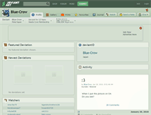 Tablet Screenshot of blue-crow.deviantart.com