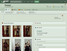 Tablet Screenshot of finnlock.deviantart.com