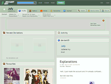 Tablet Screenshot of jufy.deviantart.com