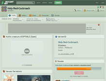 Tablet Screenshot of holy-red-cockroach.deviantart.com