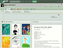 Tablet Screenshot of kira-l-showdown.deviantart.com