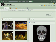 Tablet Screenshot of kitsune-akki.deviantart.com