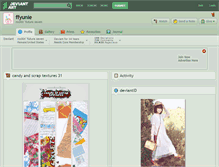 Tablet Screenshot of ffyunie.deviantart.com