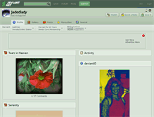 Tablet Screenshot of jadedlady.deviantart.com