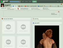 Tablet Screenshot of gauguin7.deviantart.com