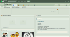 Desktop Screenshot of flaminginkjet.deviantart.com