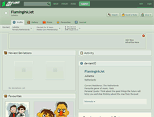 Tablet Screenshot of flaminginkjet.deviantart.com