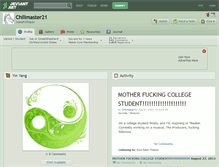 Tablet Screenshot of chillmaster21.deviantart.com