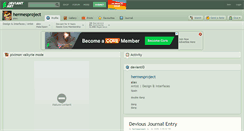 Desktop Screenshot of hermesproject.deviantart.com