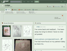 Tablet Screenshot of cmdrgn.deviantart.com