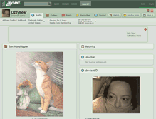 Tablet Screenshot of ozzybear.deviantart.com