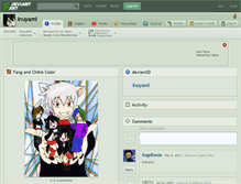 Tablet Screenshot of inuyami.deviantart.com