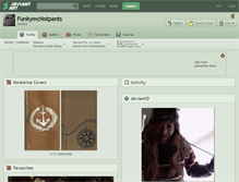 Tablet Screenshot of funkymchotpants.deviantart.com