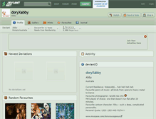 Tablet Screenshot of doryxabby.deviantart.com