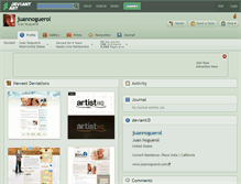 Tablet Screenshot of juannoguerol.deviantart.com