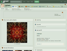 Tablet Screenshot of mahaon.deviantart.com