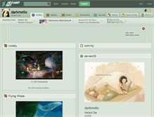 Tablet Screenshot of darkmello.deviantart.com