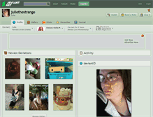 Tablet Screenshot of juliethestrange.deviantart.com