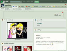 Tablet Screenshot of kaoz000.deviantart.com