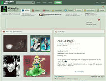 Tablet Screenshot of kitkeyshy.deviantart.com