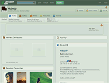 Tablet Screenshot of nubody.deviantart.com