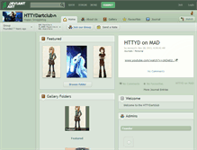 Tablet Screenshot of httydartclub.deviantart.com