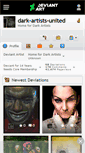 Mobile Screenshot of dark-artists-united.deviantart.com