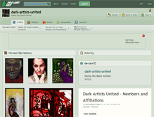 Tablet Screenshot of dark-artists-united.deviantart.com