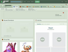 Tablet Screenshot of maxmice.deviantart.com