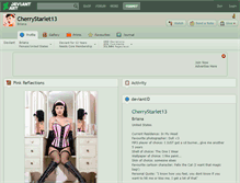 Tablet Screenshot of cherrystarlet13.deviantart.com