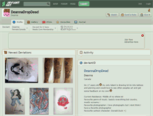 Tablet Screenshot of deannadropdead.deviantart.com
