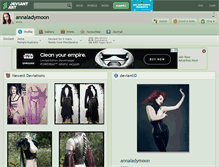 Tablet Screenshot of annaladymoon.deviantart.com