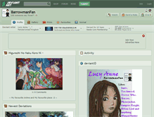 Tablet Screenshot of barrowmanfan.deviantart.com