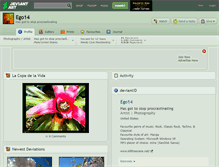 Tablet Screenshot of ego14.deviantart.com