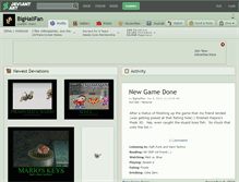Tablet Screenshot of bighailfan.deviantart.com