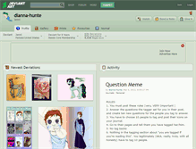 Tablet Screenshot of dianna-hunte.deviantart.com