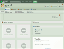Tablet Screenshot of forever345.deviantart.com