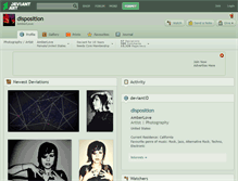 Tablet Screenshot of disposition.deviantart.com