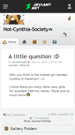 Mobile Screenshot of hot-cynthia-society.deviantart.com