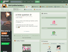 Tablet Screenshot of hot-cynthia-society.deviantart.com