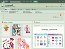 Tablet Screenshot of emo-cindysk.deviantart.com