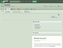Tablet Screenshot of drunktv.deviantart.com