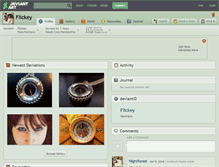 Tablet Screenshot of flickey.deviantart.com