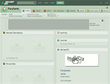 Tablet Screenshot of furysonic.deviantart.com