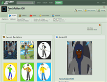 Tablet Screenshot of fenixfallen100.deviantart.com