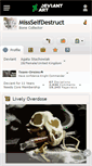 Mobile Screenshot of missselfdestruct.deviantart.com