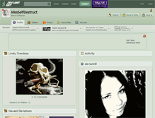 Tablet Screenshot of missselfdestruct.deviantart.com